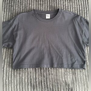 Aritzia TNA Bluish Gray Cropped Tee - Size S - EUC